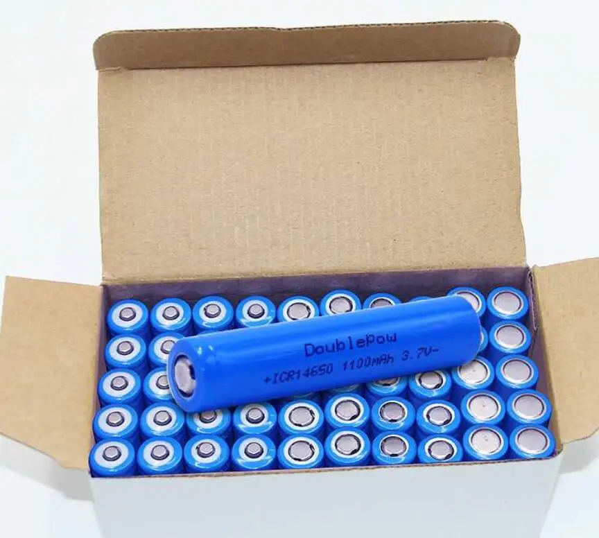 Литий-ионная аккумуляторная батарея 14650 3 7 в 1100 мАч светодиодный фонарика