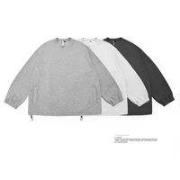 yyds japanese autumn fashion simple plain round neck sweater