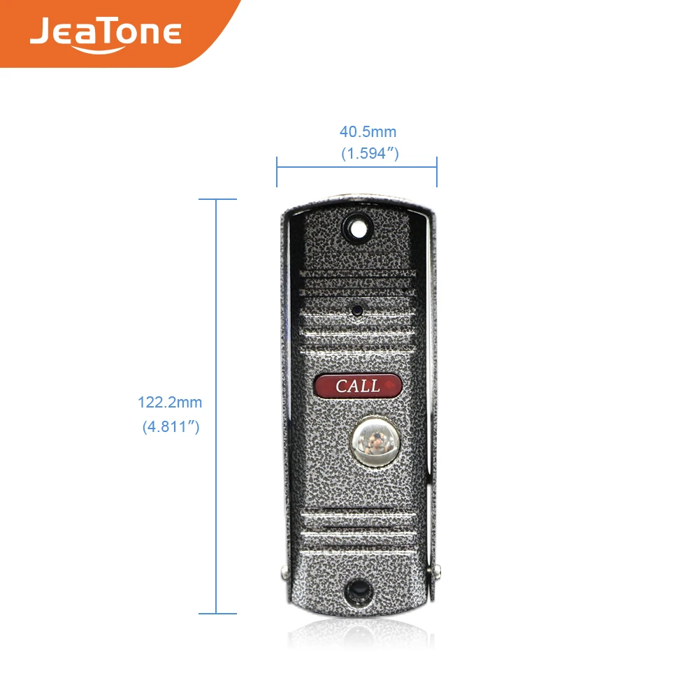 JeaTone 4 &quotпроводной видеодомофон дверной звонок Система внутренней связи