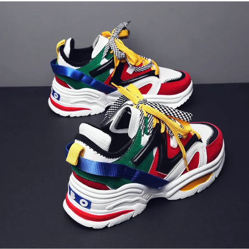 Женские кроссовки на толстой подошве Размеры 35 44|Обувь без каблука| |