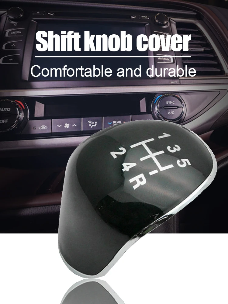 

5-Speed Gear Stick Knob Dust Proof Replacement Insert Cap Cover for Ford Fiesta Focus C Max Black NR7
