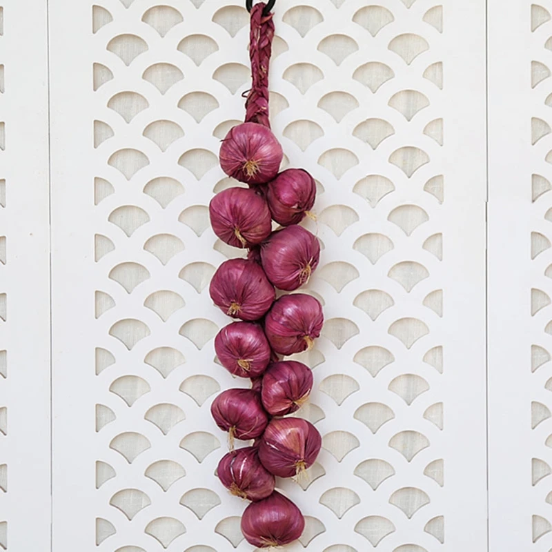 Искусственный овощной чесночный шнур для ресторана, отеля, дома, сада, свадьбы, кухонного декора M6CE on.