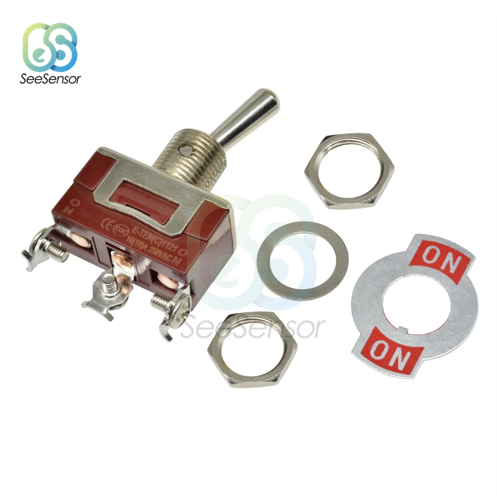 Миниатюрный переключатель с двумя/3/4/6/9 контактами 250 В 16 А ВКЛ./ВЫКЛ./ВКЛ./ВЫКЛ.-на