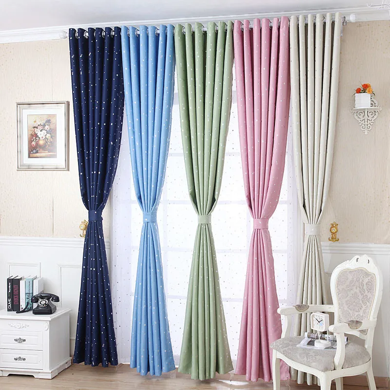 Шторы с принтом звезд для детской спальни элегантные черные шторы детские