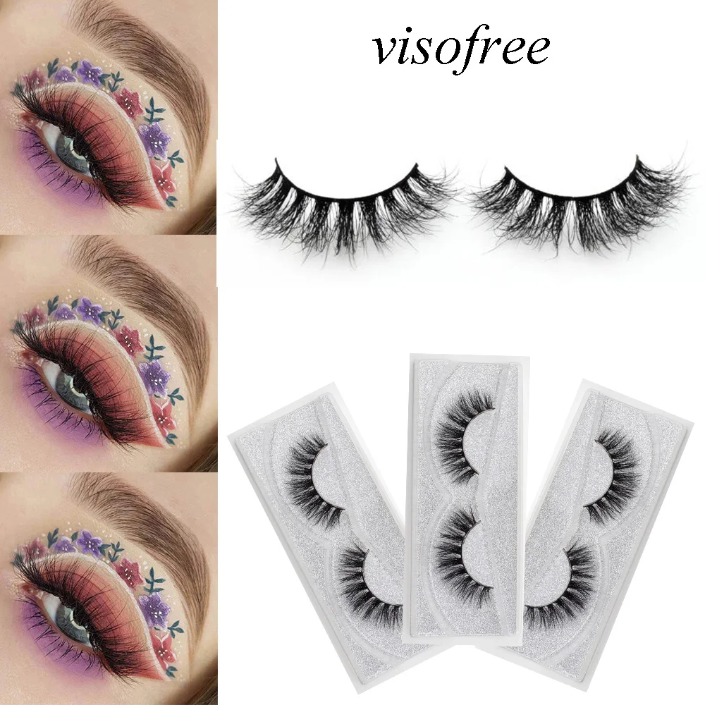 Ресницы норковые ресницы 3D искусственные ручной работы перекрестные