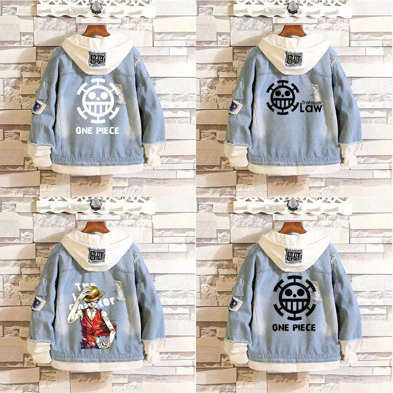 

Sweatshirts Anime One Piece Luffy Clothing Men Women Jacket Coats Jeans Cool Unisex Clothing Men Women Fashion Jaqueta Coats