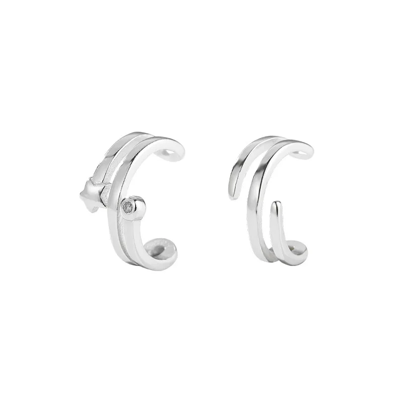 

Fashion Jewelry Metal Clip Earrings Geometric Simple Ear Bone Clip Earrings Hot Selling For Girl Lady Gifts