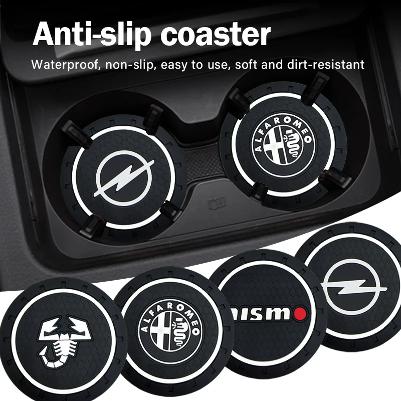 

2pcs Car Anti-slip Coaster Interior Decoration Coaster for BMWs E46 E39 E90 E60 E36 F30 F10 E34 X5 E53 E30 F20 E92 E87 M3 M4 M5