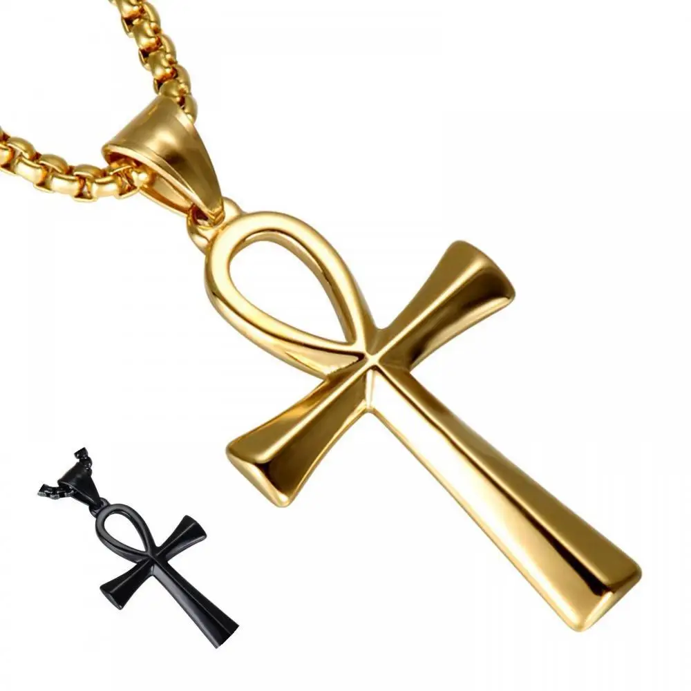 

Fashion Men Cross Pendant Long Chain Necklace Party Club Jewelry Birthday Gift