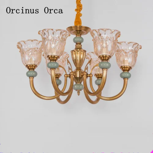 Новая европейская роскошная Золотая хрустальная люстра для гостиной столовой