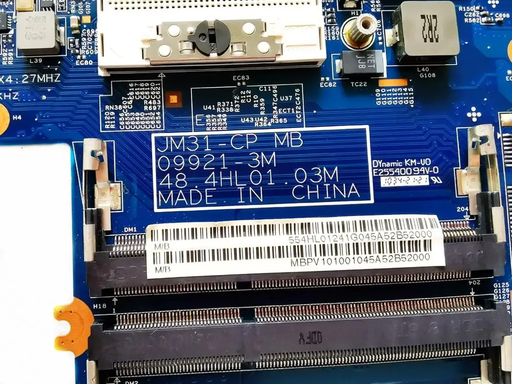 Оригинальный Для ACER 3820 Материнская плата ноутбука 3820T JM31 CP 09921 3 м 48.4HL01.031