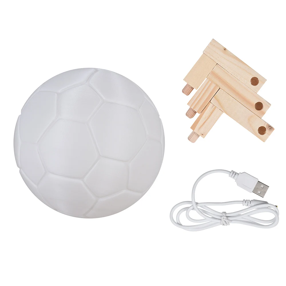 7 цветный светодиодный ночник с деревянным кронштейном для баров кафе