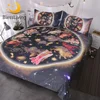BlessLiving Galaxy Bedding Sets 3 Pieces Animals Antique Asian Celestial Art Duvet Cover Set 3d Oriental Home Textiles Queen 1