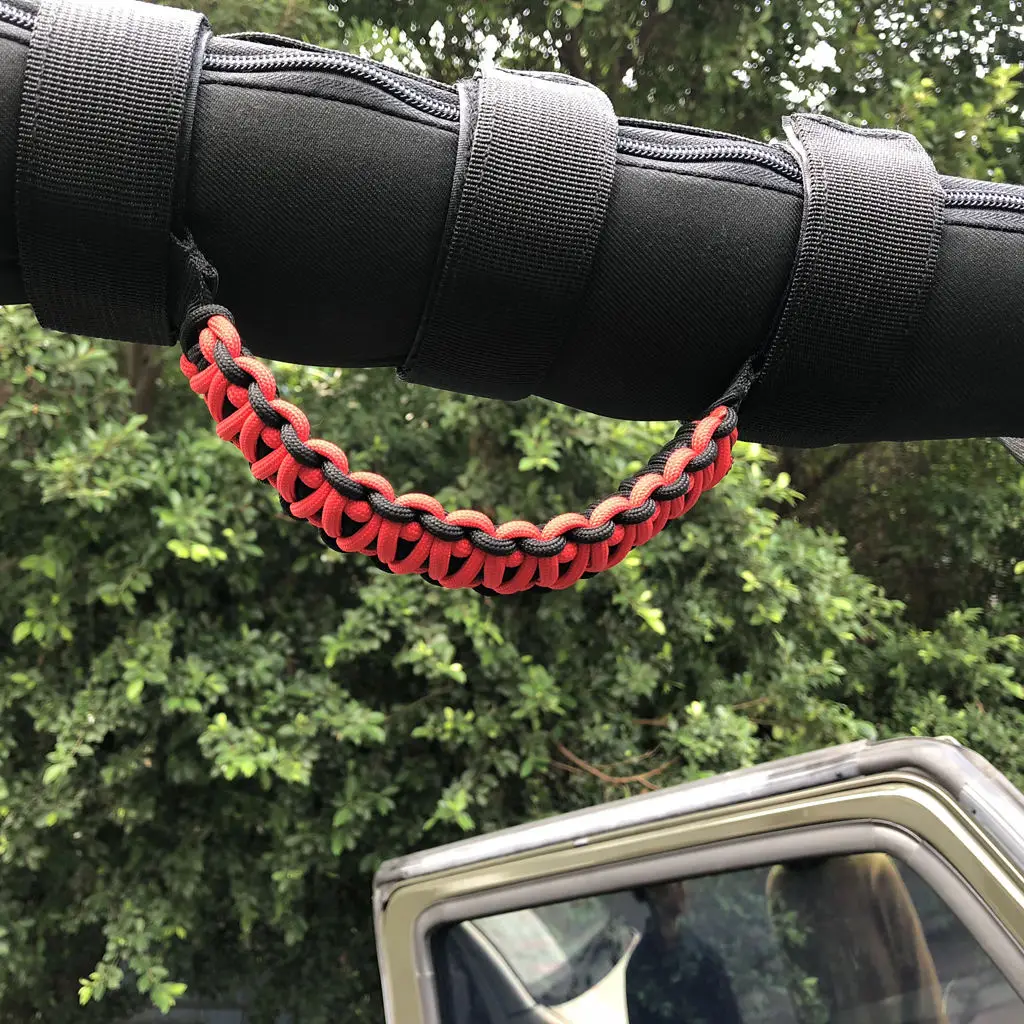 

Набор ручек для захвата, рулонные стержни (2 шт./упак.), легко устанавливаемые 3 ремня для Jeep Wrangler TJ JK 2007-2017,Trucks,SUVs,ATVs