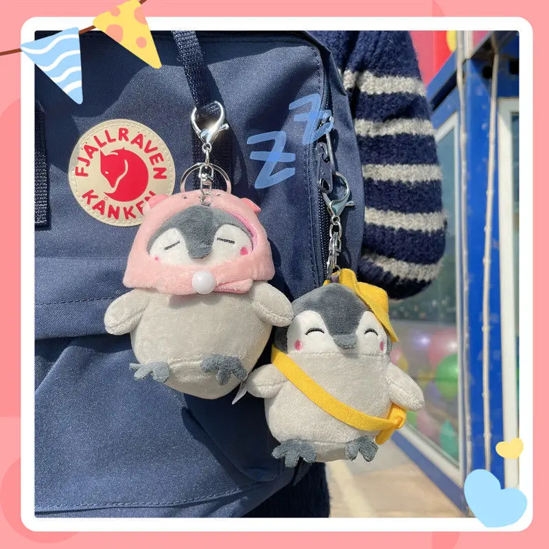 

Net Red Positive Energy Penguin Car Key Chain Bag Pendant Cute Doll Student Gift