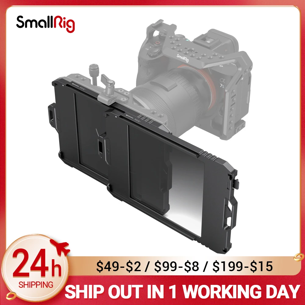 

SmallRig Filter Tray (4 x 4) / (4 x 5.65) forms part of Mini Matte Box 3320 3319