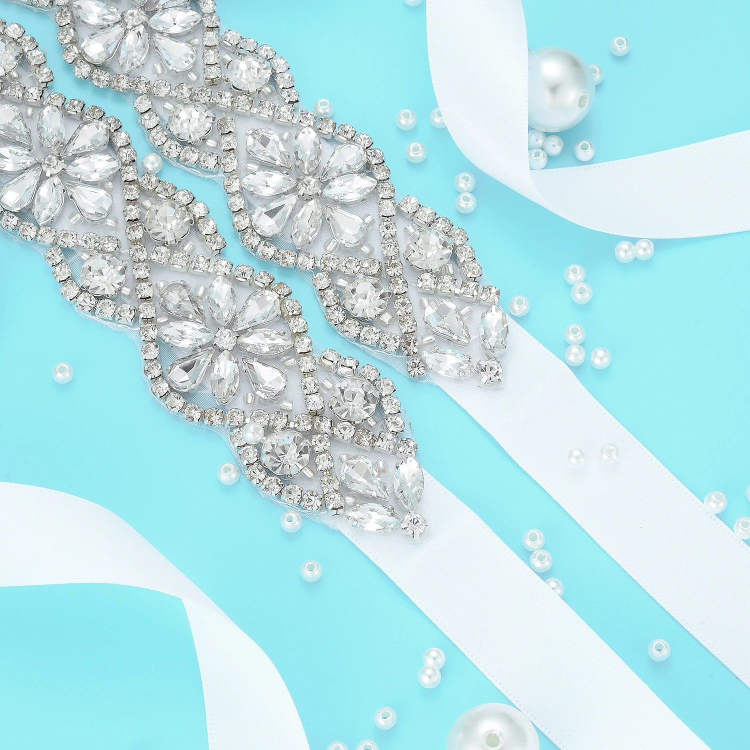 (1 шт.) свадебный пояс Стразы с кристаллами аксессуары для свадебного платья