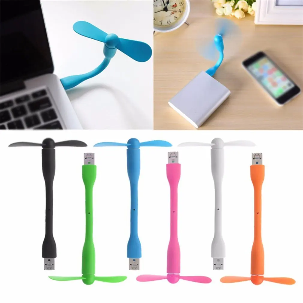 

Flexible Mini Usb Fan Portable Detachable Cooling Fan For Pc Power Bank Usb Devices Mini Handheld Usb Fan