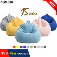 otautau bean bag chair with filling thick linen flocking stuffed giant beanbag sofa bed pouf ottoman seat puff lounge furniture