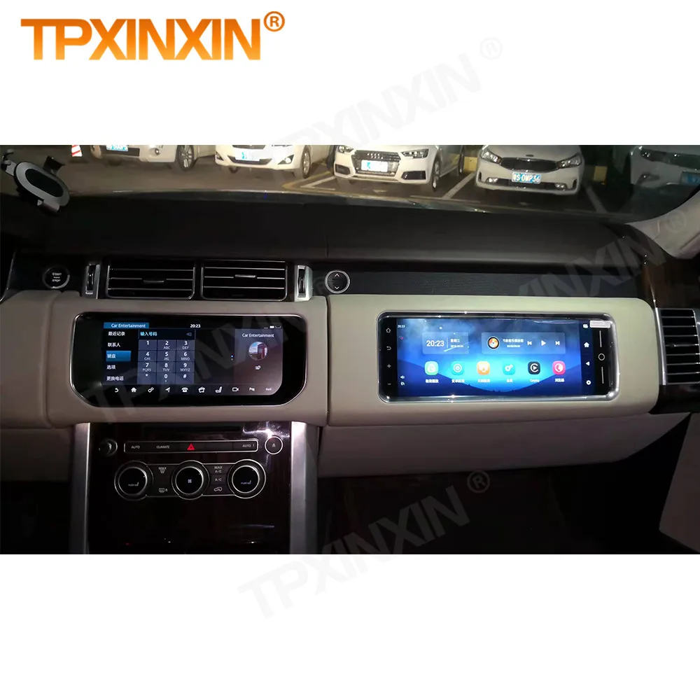 12 3 inch android car instrument dashboard headunit for range rover land rover sport lcd copilot display multimedia system free global shipping