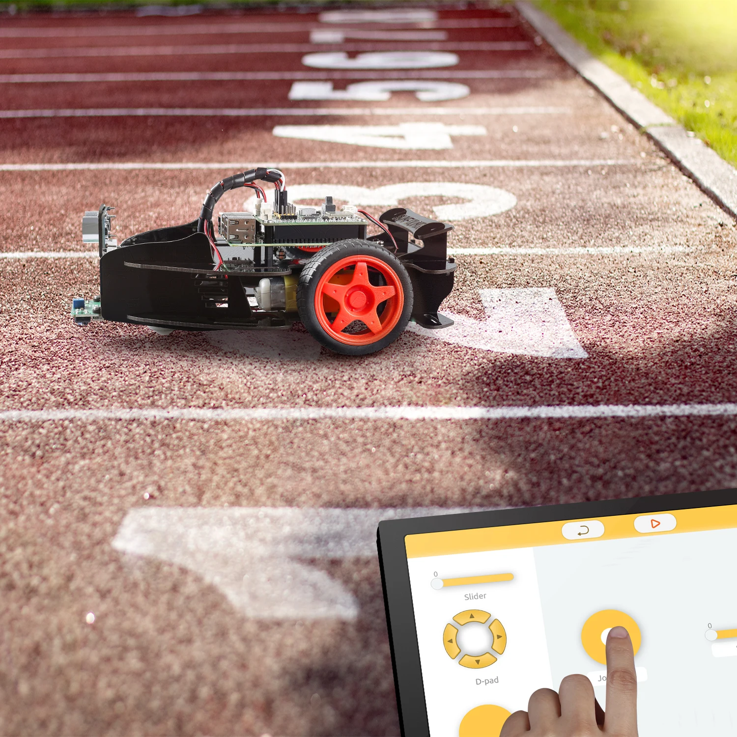 SunFounder PiMobile Smart Car Kit основанный на Ezblock для Raspberry Pi Model 4B 3B + B 2B(RPi не входит в