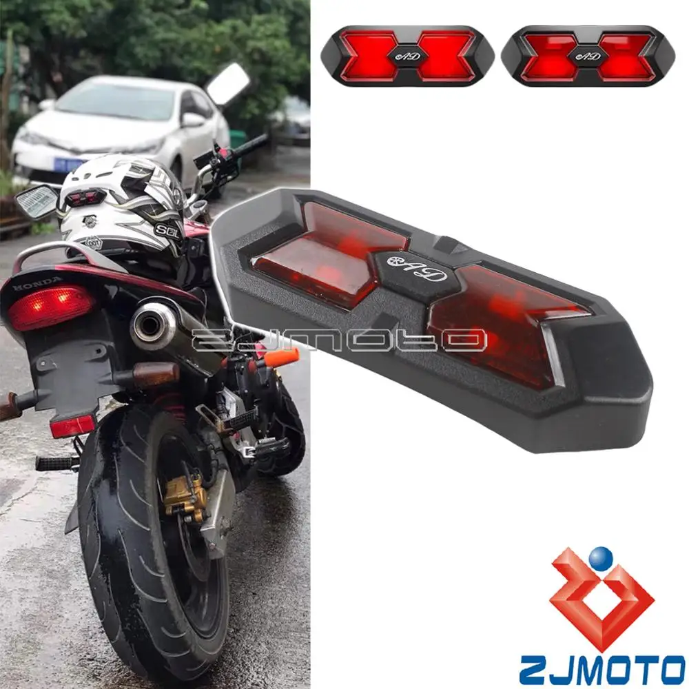 

Motorcycle Helmet Safety LED Night Light Sticker Warning Signal Red Lights Motocross Dirt Bike Locomotive Helmet Taillight