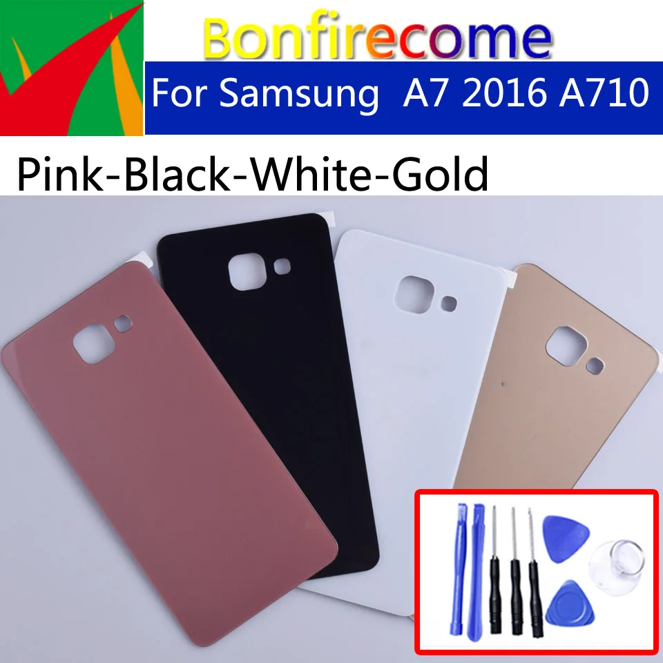A710 для Samsung Galaxy A7 2016 A710F A7100 корпус батарея задняя крышка чехол дверь Шасси Корпус