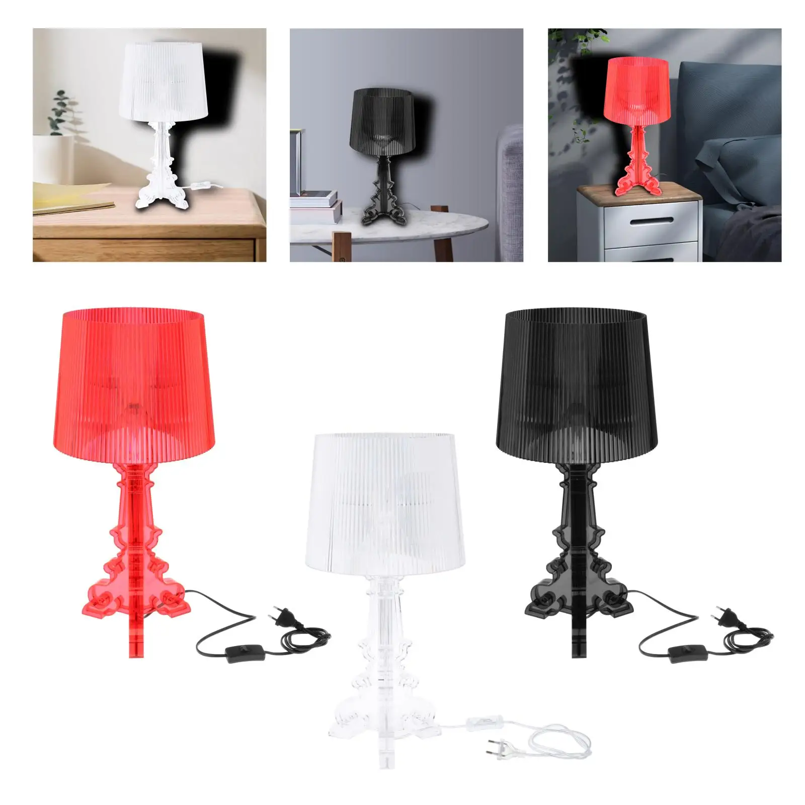 

Acryl Table lamp for bedroom living room Desk lamp study art deco Beside Ghost night lights lighting E14 Eu plug