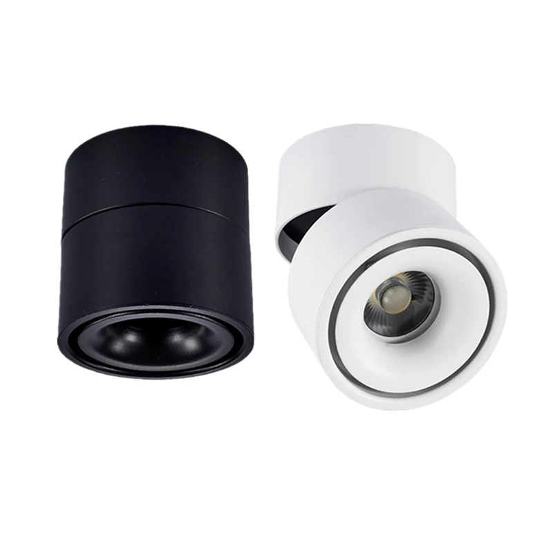 $15.16 Dimmable led ceiling light 8W/10W/12W/15W LED surface mounted ceiling lamp ,Foldable and 360 degree rotatable led COB spot light