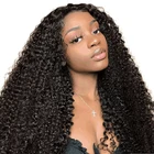 ZY монгольские волосы афро кудрявые U-образные парики Remy человеческие волосы кудрявые без шнуровки парики для черных женщин 150% 4b 4c без клея