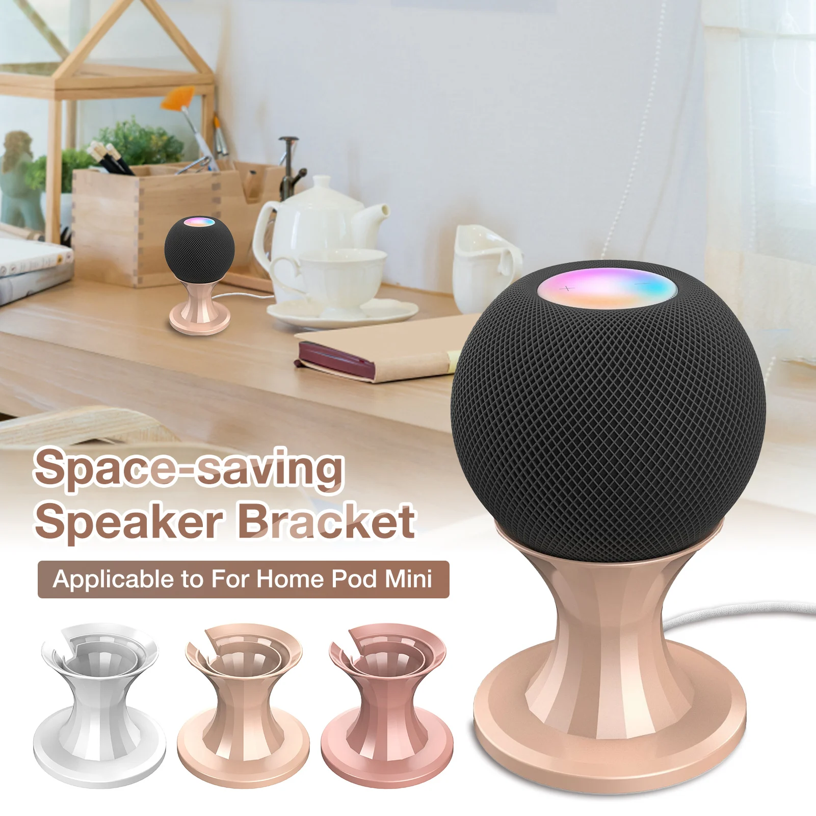 High Quality Smart Speaker Holder Wall-mounted Bracket Space-saving Metal Stand For Echo Dot 4th Gen/Home Pod Mini | Электроника