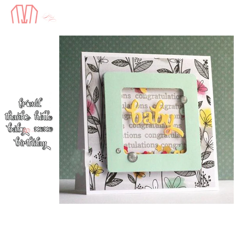 6 шт./компл. трафареты для резки Металлических Букв | Дом и сад