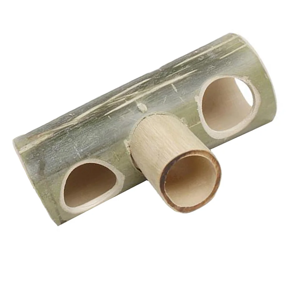 

1pc Small Pet Bamboo Tube Tunnel Hamster Tunnel for Pets (Random Color)