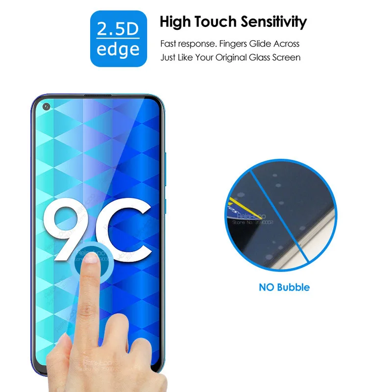 Стекло 2 в 1 для honor 9c закаленное стекло объектива камеры huawei honer 9 c 6 39 дюйма