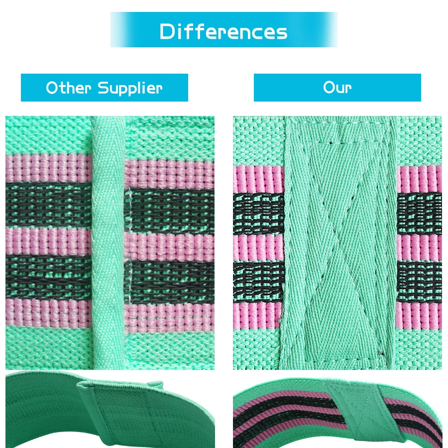 Ткань сопротивления бедра Цвет черный серый винный фитнес экспандер Глют ленты