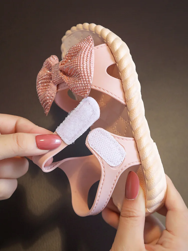 Детские Мультяшные тапочки для мальчиков и девочек новые летние детские пляжные