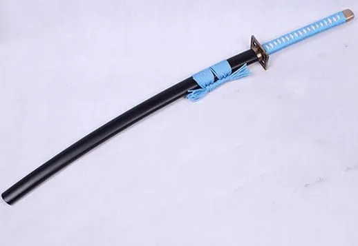 Style C Bleach аниме косплей меч настоящая Катана из стали Byakuya Kuchiki светильник синий Senbonzakura декоративные поставки Хэллоуин косплей реквизит - Цвет: Style C