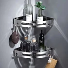 Угловая полка для душа и ванной комнаты, полка для шампуня и душа, держатель, кухонная полка для хранения, без перфорации, кухонный штатив, угловая стойка