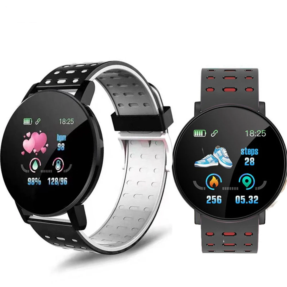 TEZER 119 Plus умные часы с поддержкой Bluetooth для мужчин спортивный трекер артериального