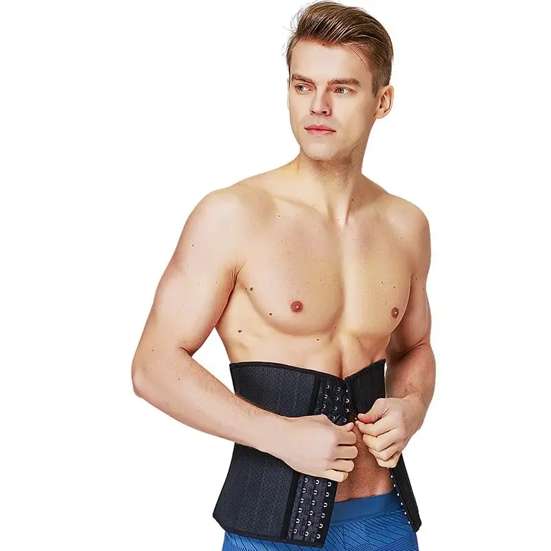 Латексный тренировочный корсет для талии Мужская корректирующая одежда живота