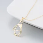 Ожерелье женские милые Подвески модные ювелирные изделия стальной цвет Пингвин Нержавеющая сталь животные золотая цепочка на шею стальные ожерелья