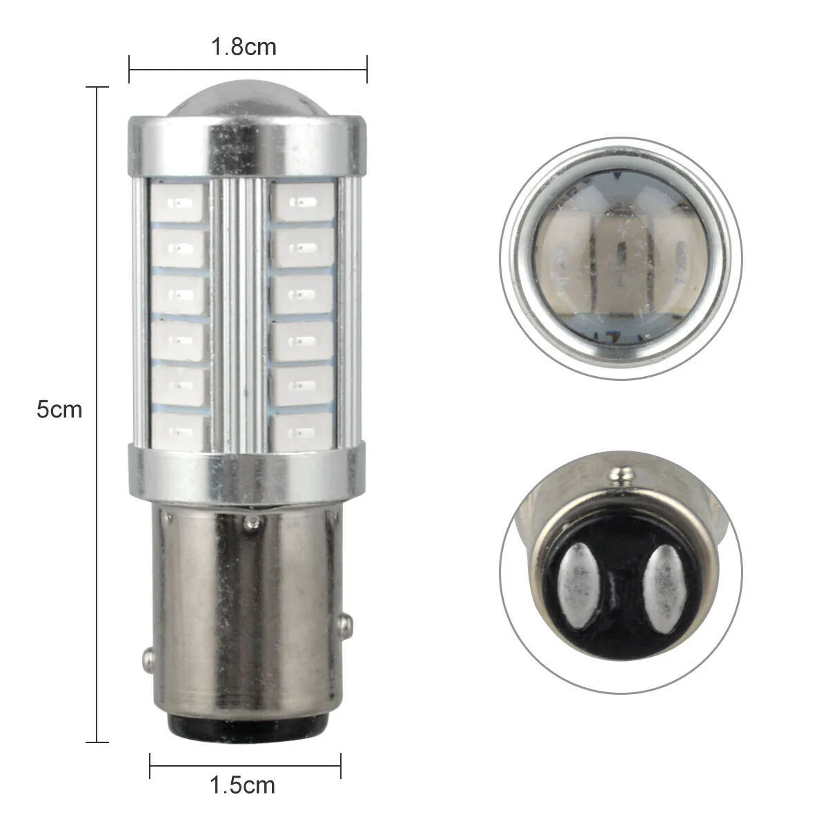 

4Pcs 33SMD Red LED High Quality Reverse Turn Signal Light Bulbs Tail Brake