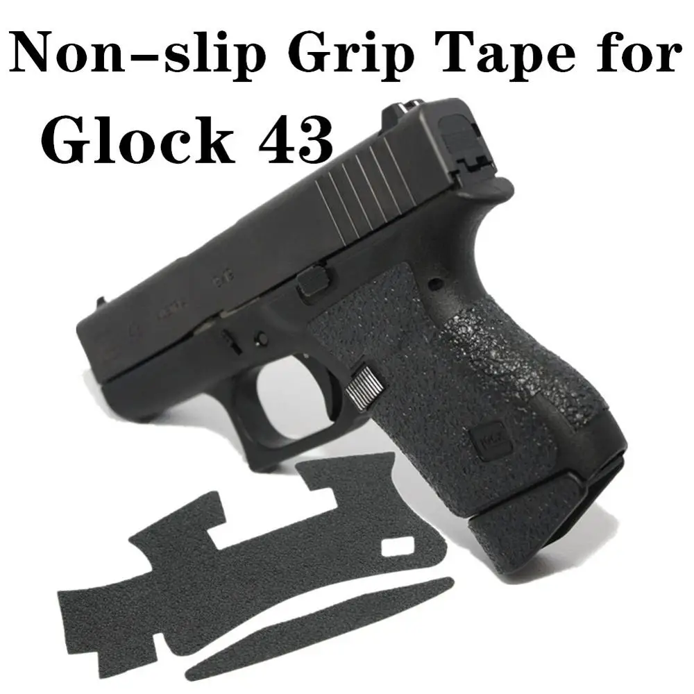 Нескользящая резиновая текстурная клейкая лента на заказ для Glock 43 Пистолетная ручка кобура Magwell клейкая 9 мм аксессуары для журналов
