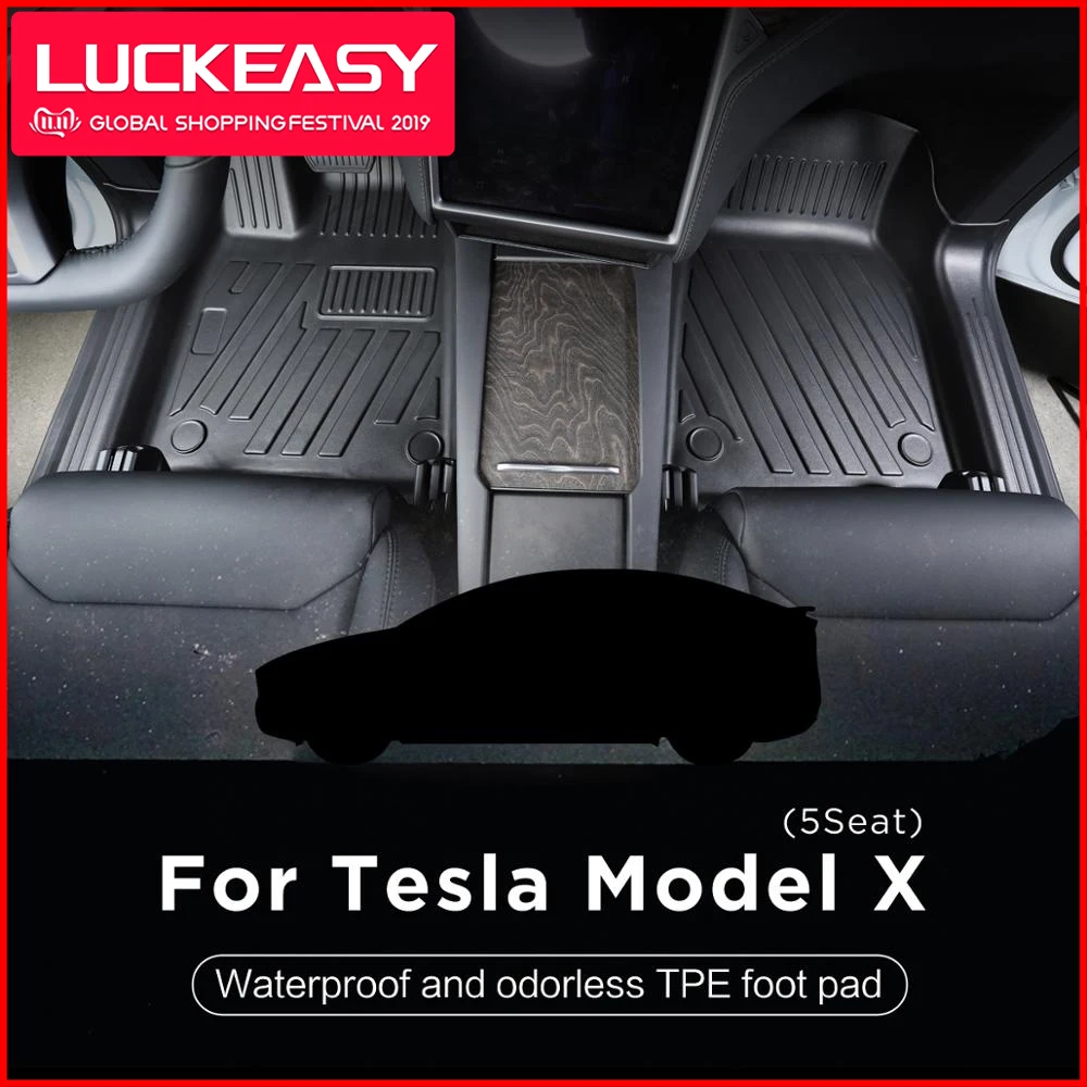 LUCKEASY автомобильный Модернизированный коврик для ног TPE на заказ подходит любой