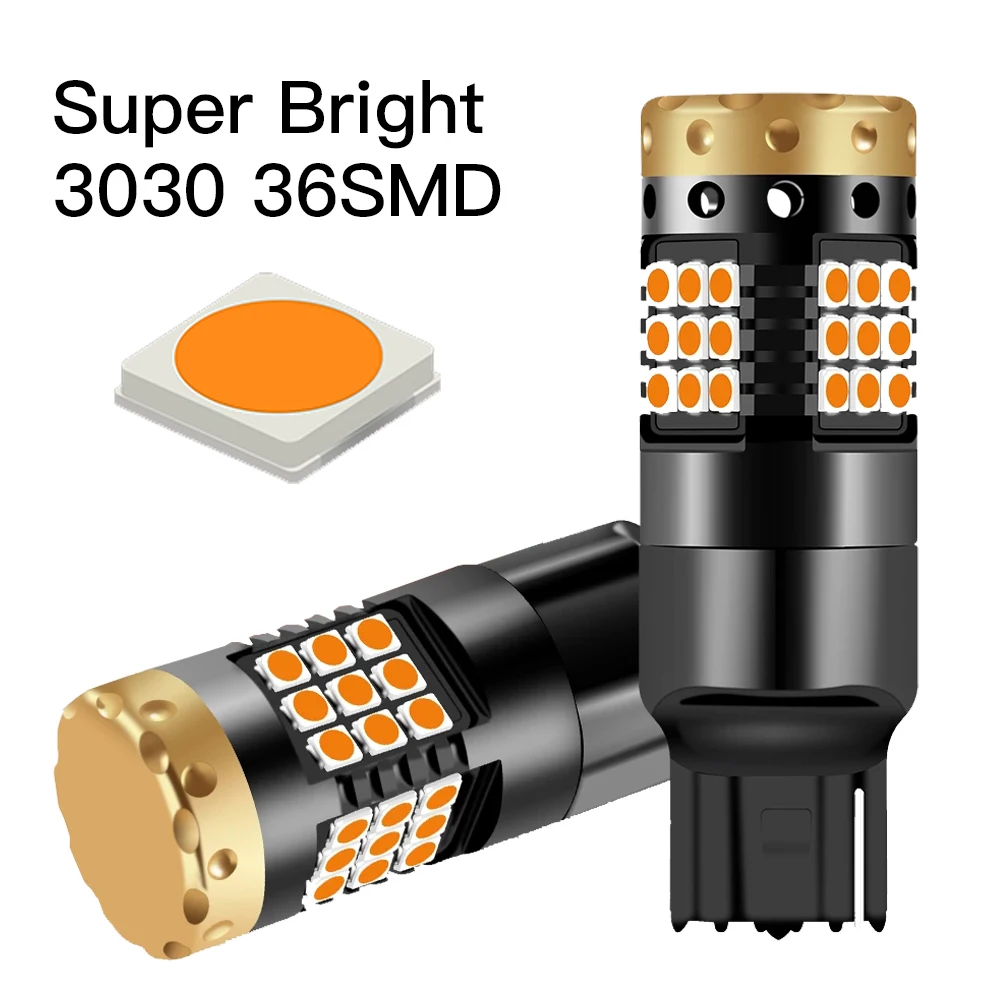 Светодиодные лампы для указателей поворота, 2 шт., T20, 7440, W21W, 3030, 36/45, Smd, S25, 1156, P21W, BA15S, светодиодные, BAU15S, PY21W, 12 В, 24 В, Shine Bright Светодиодные лампы для указателей поворота, 2 шт., T20, 7440, W21W, 3030, 36/45, Smd, S25, 1156, P21W, BA15S, светодиодные, BAU15S, PY21W, 12 В, 24 В, Shine Bright