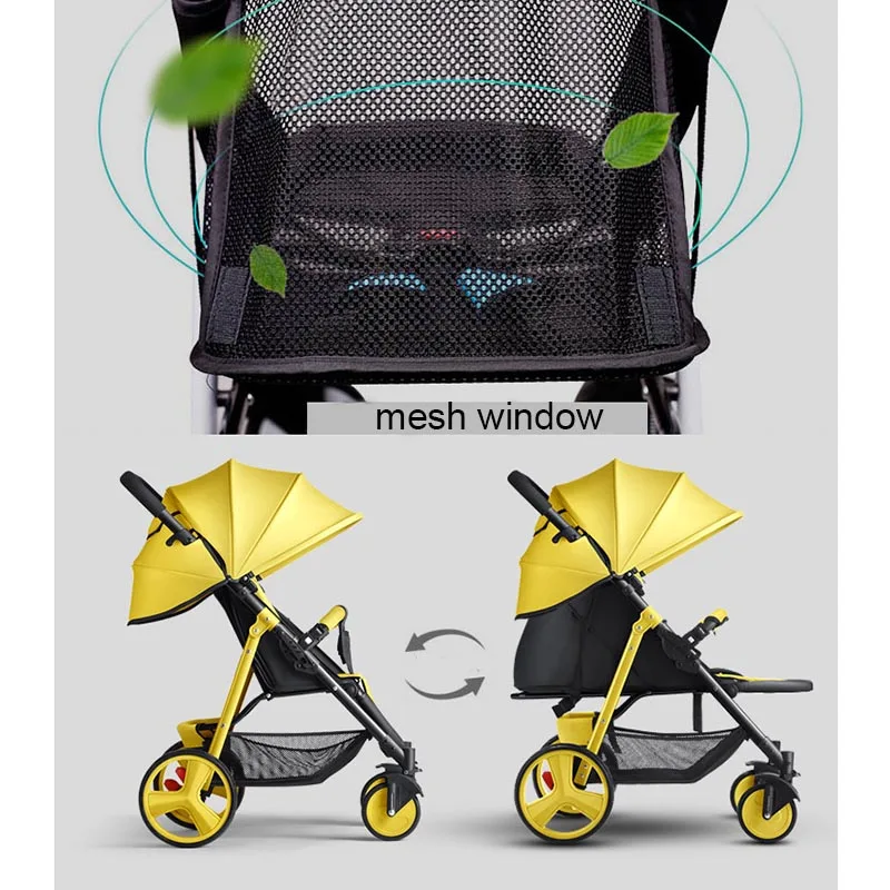 YoyaplusBaby легкая коляска детская коляска портативная детская тележка детская Автомобильная многоцветная Высокая Пейзаж Гиг колеса