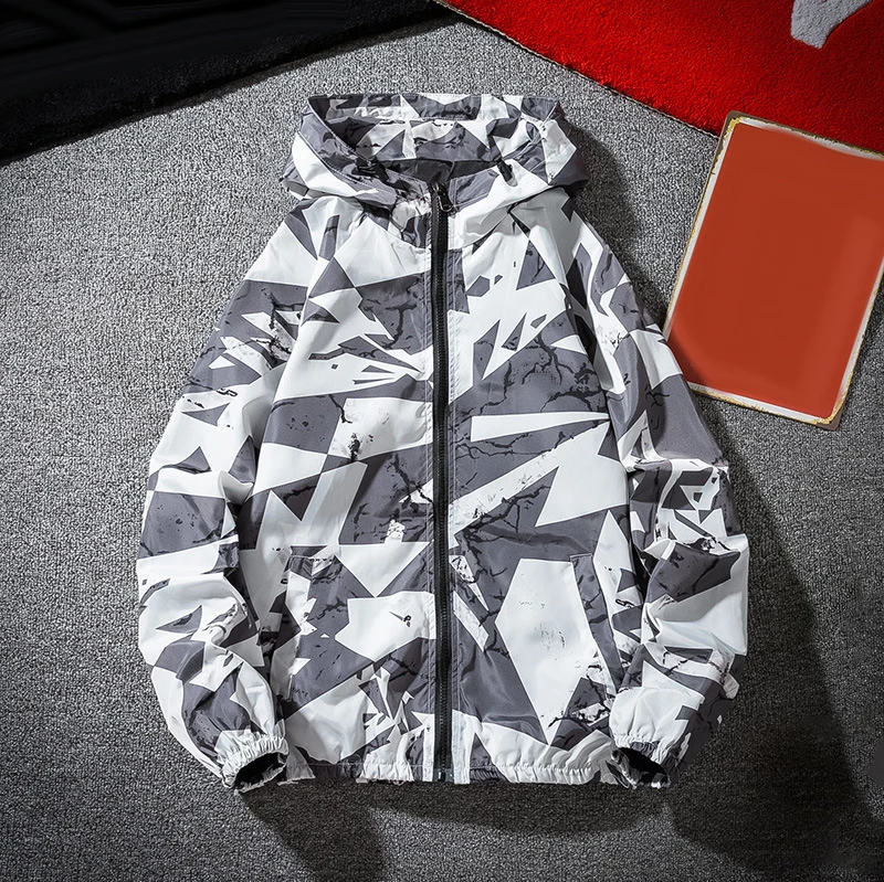 Мужская куртка толстовка с капюшоном для фитнеса топы принтом модная спортивная