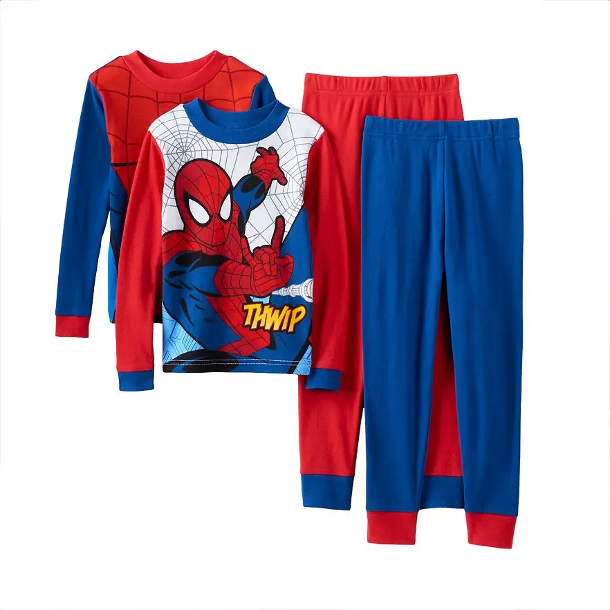 Пижама детская хлопковая с принтом Микки машинки Олаф Человек-паук | Мать и