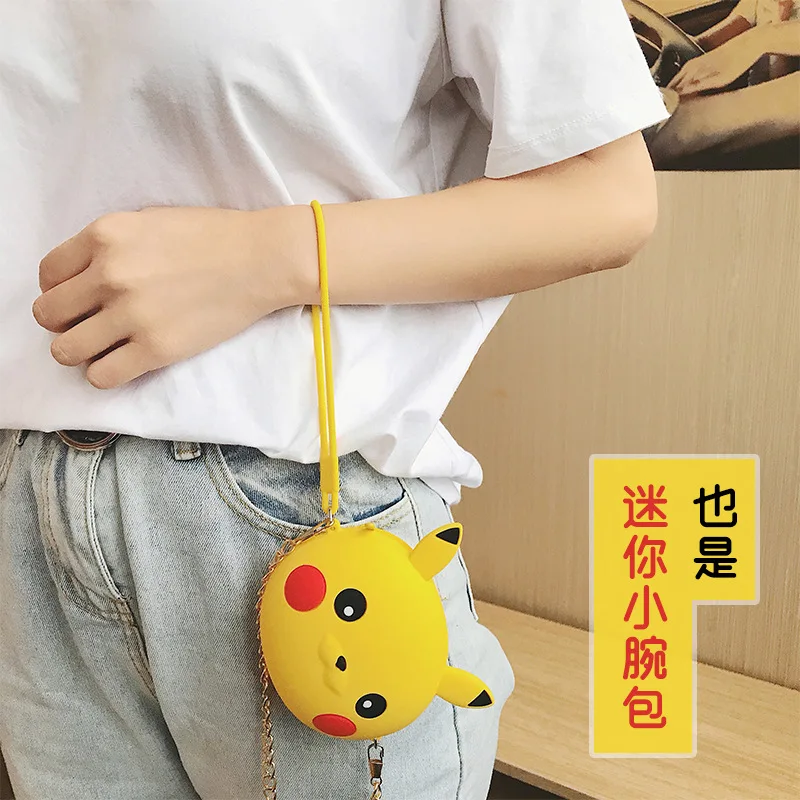 Действий японское аниме Pikachu модель портмоне игрушки кросс-боди мягкий