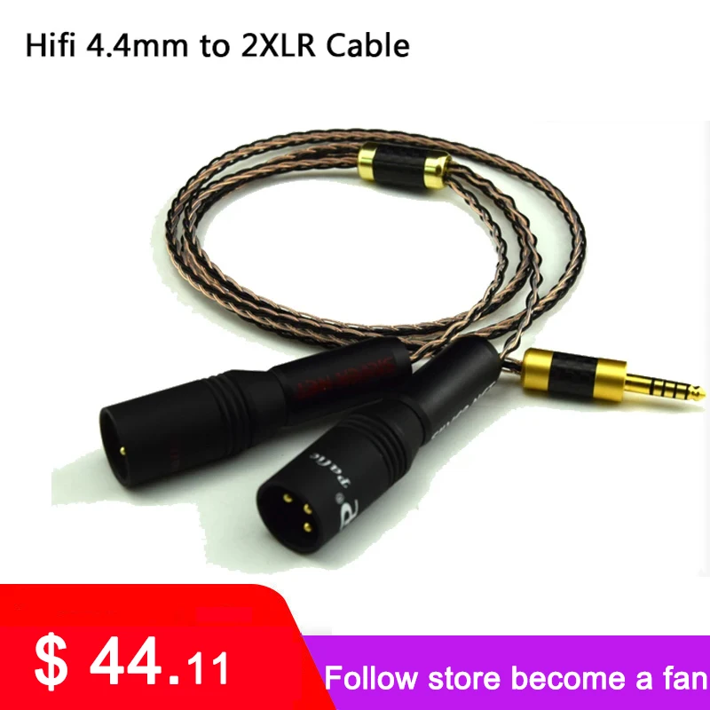 

Кабель ATAUDIO Hifi 4,4 мм на 2XLR для Sony WM1A/1Z PHA-1A/2A Z1R 4,4 мм, кабель с балансировкой на двойной XLR Male